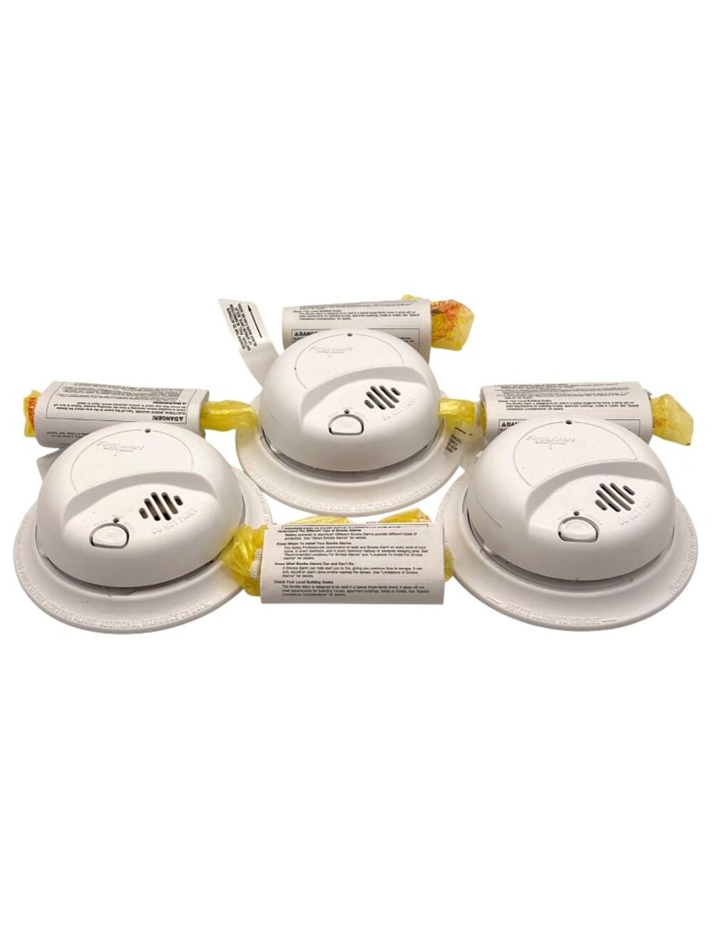 BRK First Alert Smoke Alarm 9120B 9V Battery Backup Ionization Sensor Set Of 3